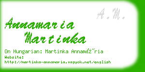 annamaria martinka business card